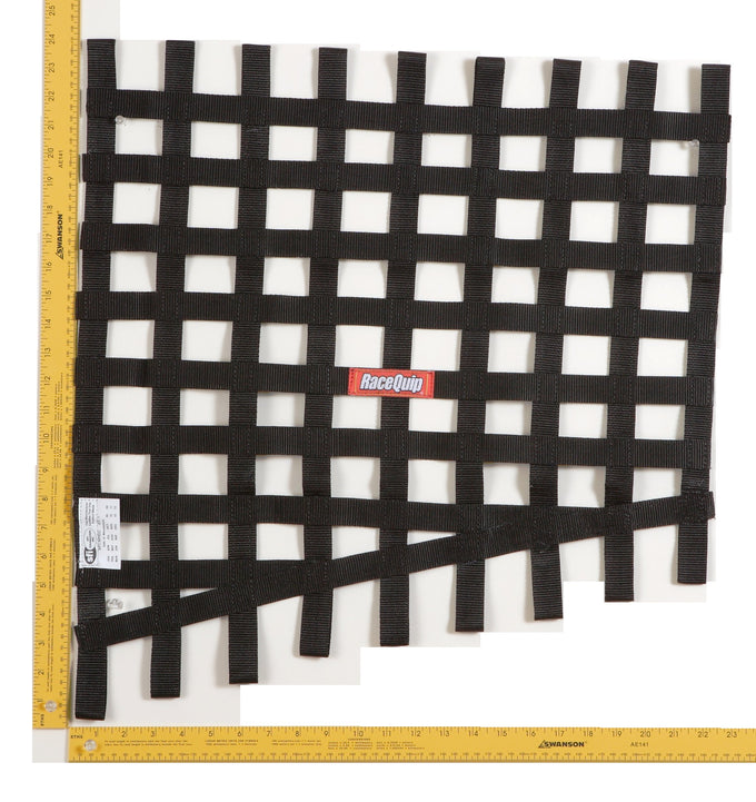 Ribbon Style Drag Race Window Net<br>Black - 24 in. - 18 in.H x 23 in.W