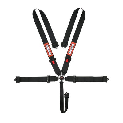 Camlock 5 Point Harness Set<br>Black - 3 in. Lap and Shoulder - 2 in. Sub