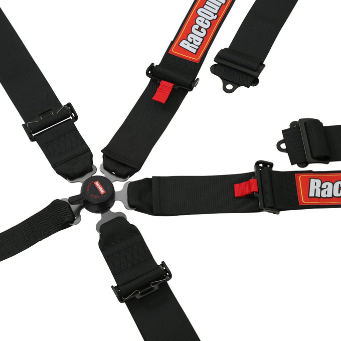 Camlock 5 Point Harness Set<br>Black - 3 in. Lap and Shoulder - 2 in. Sub
