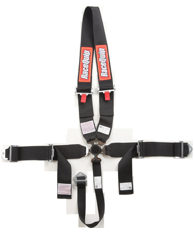 Camlock Dragster U Harness Set<br>Black - 3 in. Lap and Shoulder - 2 in. Sub