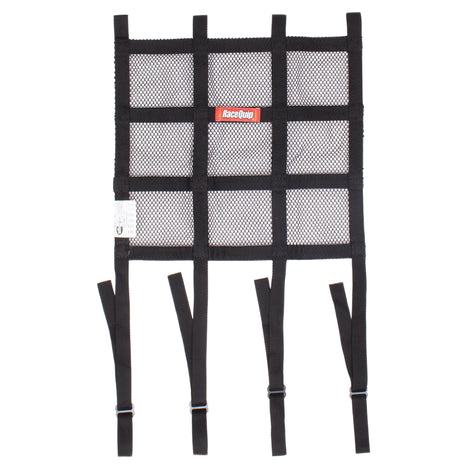 Hybrid Mesh/Ribbon Window Net w/ Mounting Straps<br>Black - 18 in. H x 24 in. W