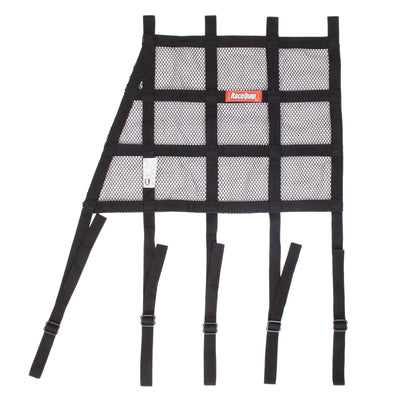 Mesh/Ribbon Hybrid Window Net - Angled Front<br>Black - 18 in. H x 18 in. W