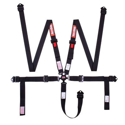 Camlock 5 Point Harness Set Black - 2 in. Belts<br>Universal