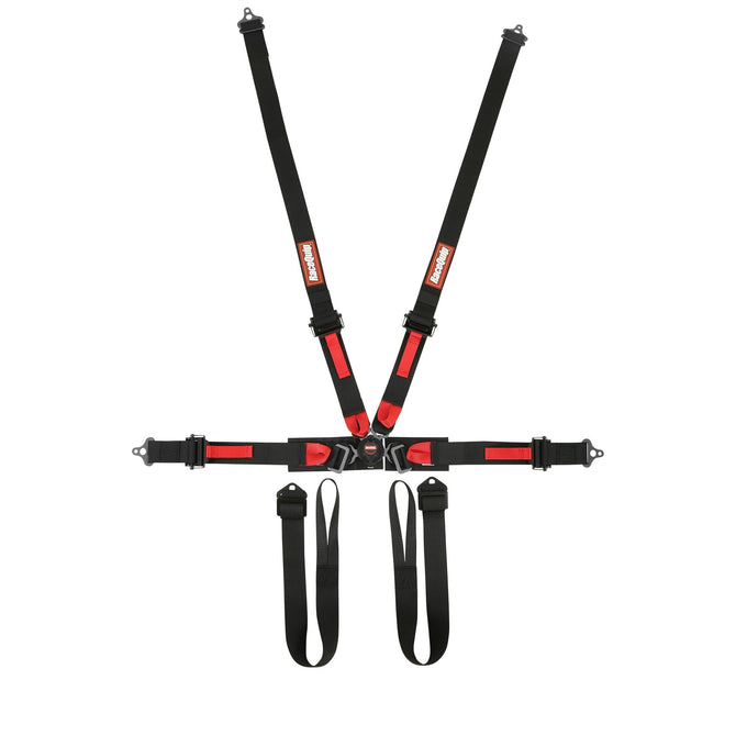 FIA 6 Point Camlock Harness Set<br>Black - 2 in. Lap and 2 in. Shoulders