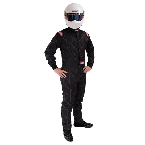 One Piece Multi Layer Fire Suit Black - Medium Tall<br>Universal