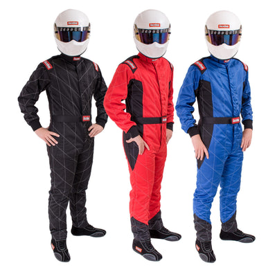 One Piece Multi Layer Fire Suit Blue - Medium<br>Universal