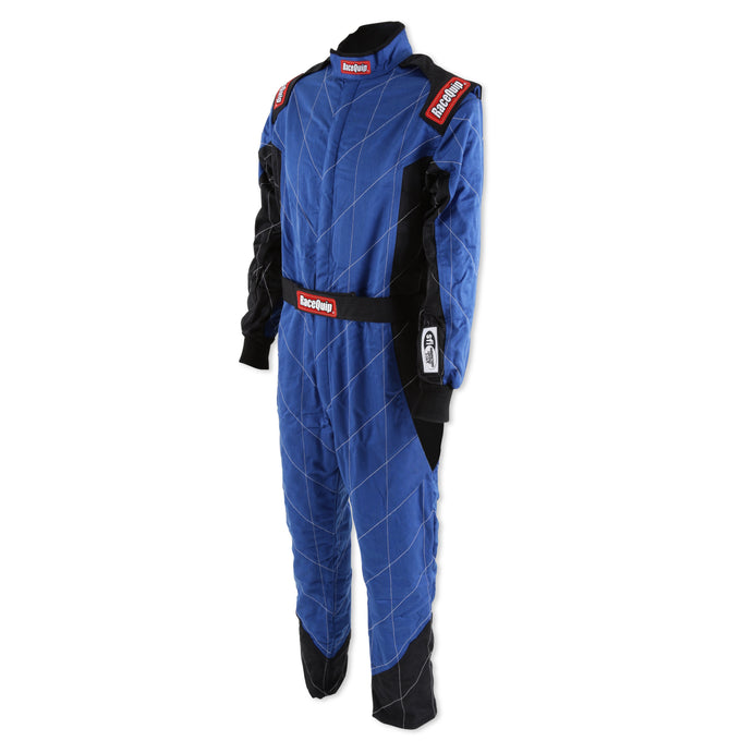 One Piece Multi Layer Fire Suit Blue - Medium<br>Universal