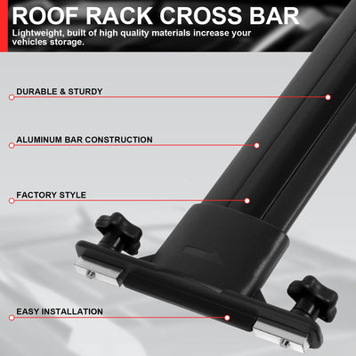 Factory Style Roof Rack Cross Bars <br>10-24 Toyota 4Runner