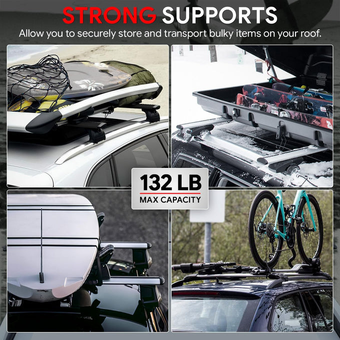 Factory Style Roof Rack Cross Bars <br>10-24 Toyota 4Runner
