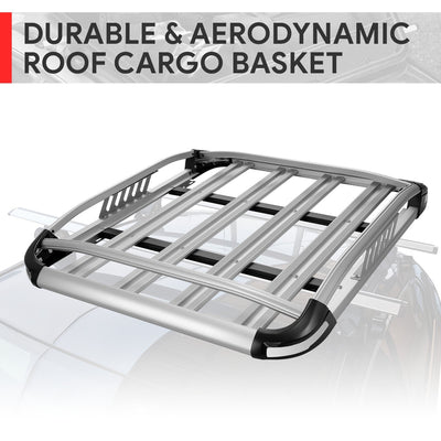 50 L x 38 W x 5.5 in. H 150lbs Cargo Basket <br> Fits Vehicles with Crossbars