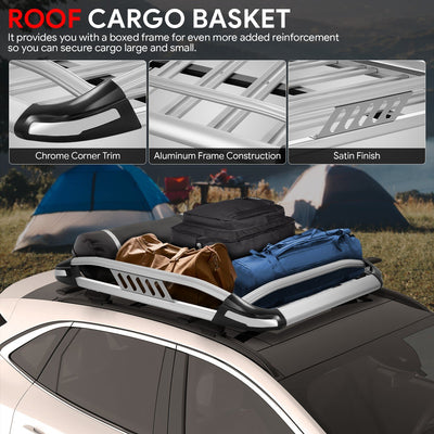 50 L x 38 W x 5.5 in. H 150lbs Cargo Basket <br> Fits Vehicles with Crossbars