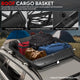 Tubular Steel Roof Cargo Basket w/Wind Fairings <br> Overall Dimensions(in.): 52 in. L x 41 in. W x 8 in. H