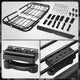Tubular Steel Roof Cargo Basket w/Wind Fairings <br> Overall Dimensions(in.): 68 in. L x 41 in. W x 8 in. H
