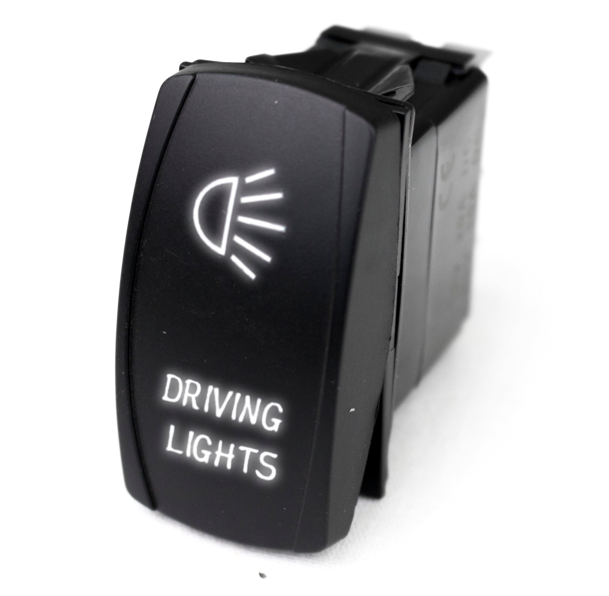 Universal Rocker Switch w/ White LED Radiance CA Auto Parts