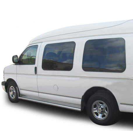 Commercial Running Boards <br>97-14 Chevy Express 1500, 97-22 2500, 3500