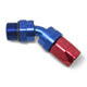 -10AN 45¡ã Radius Port Hose End To 7/8in-14 ORB <br> Fitting Size: -8 AN