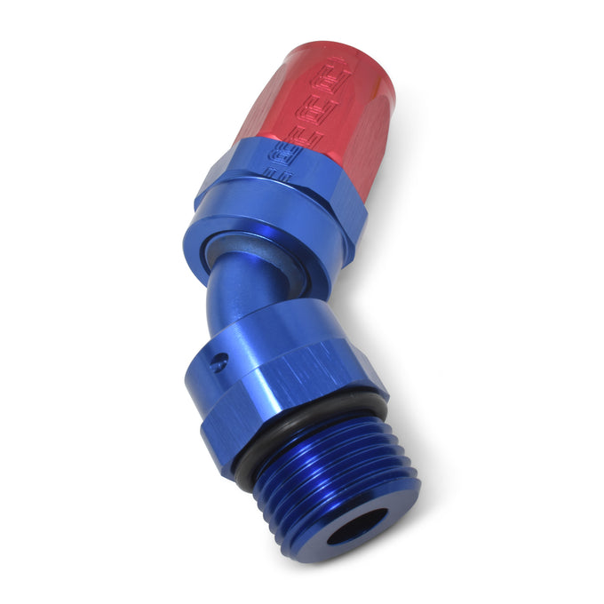 -10AN 45¡ã Radius Port Hose End To 7/8in-14 ORB <br> Fitting Size: -8 AN
