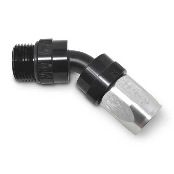 -10AN 45¡ã Hose End To 7/8in-14 ORB <br> Fitting Size: -8 AN