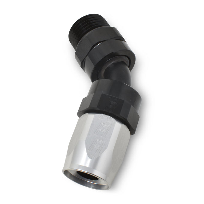 -10AN 45¡ã Hose End To 7/8in-14 ORB <br> Fitting Size: -8 AN