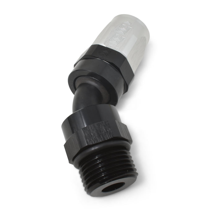 -10AN 45¡ã Hose End To 7/8in-14 ORB <br> Fitting Size: -8 AN