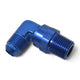 90 Degree Adapter Fitting <br> -10 AN 90 Degree Male to Male 1/2in Swivel NPT