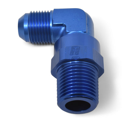90 Degree Adapter Fitting <br> -12 AN 90 Degree Male to Male 3/4in Swivel NPT