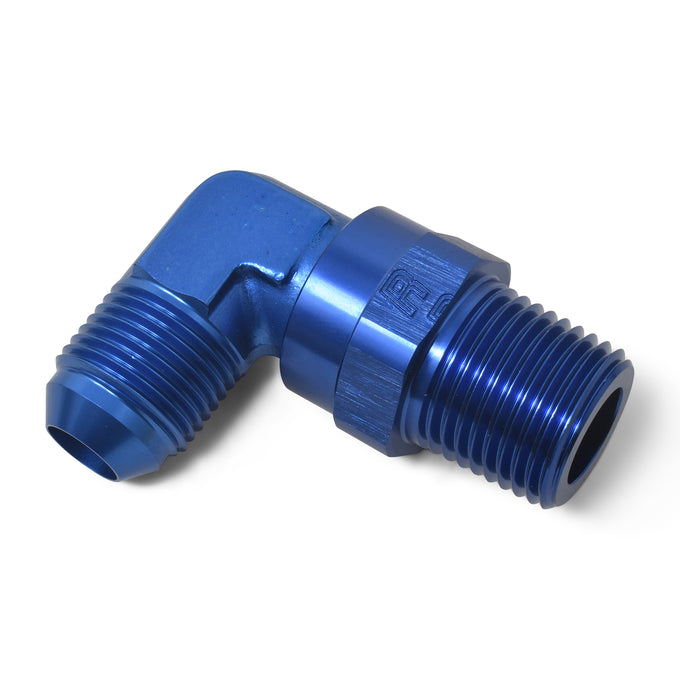 90 Degree Adapter Fitting <br> -12 AN 90 Degree Male to Male 3/4in Swivel NPT