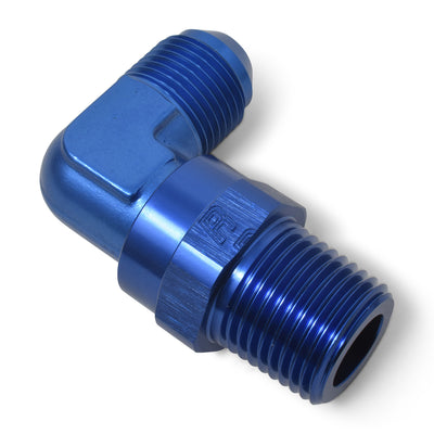 90 Degree Adapter Fitting <br> -12 AN 90 Degree Male to Male 3/4in Swivel NPT