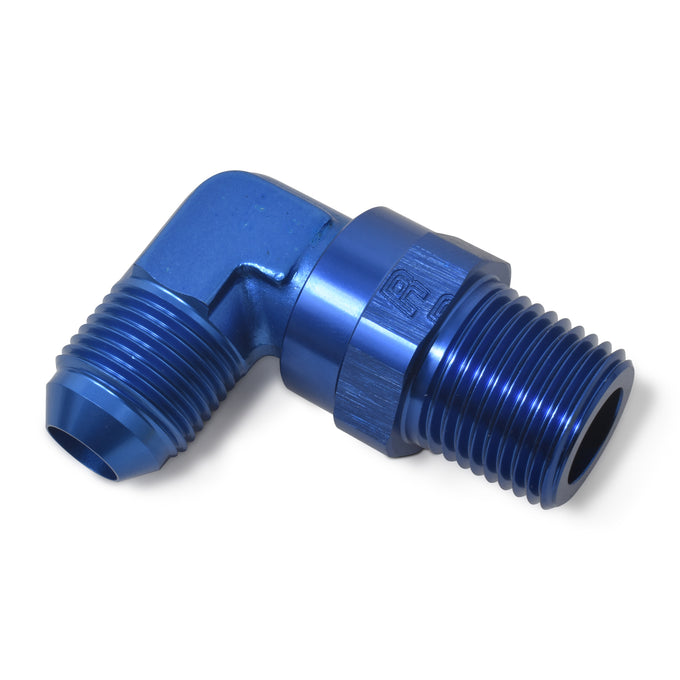 90 Degree Adapter Fitting <br> -10 AN 90 Degree Male to Male 3/8in Swivel NPT