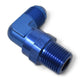 90 Degree Adapter Fitting <br> -12 AN 90 Degree Male to Male 1/2in Swivel NPT