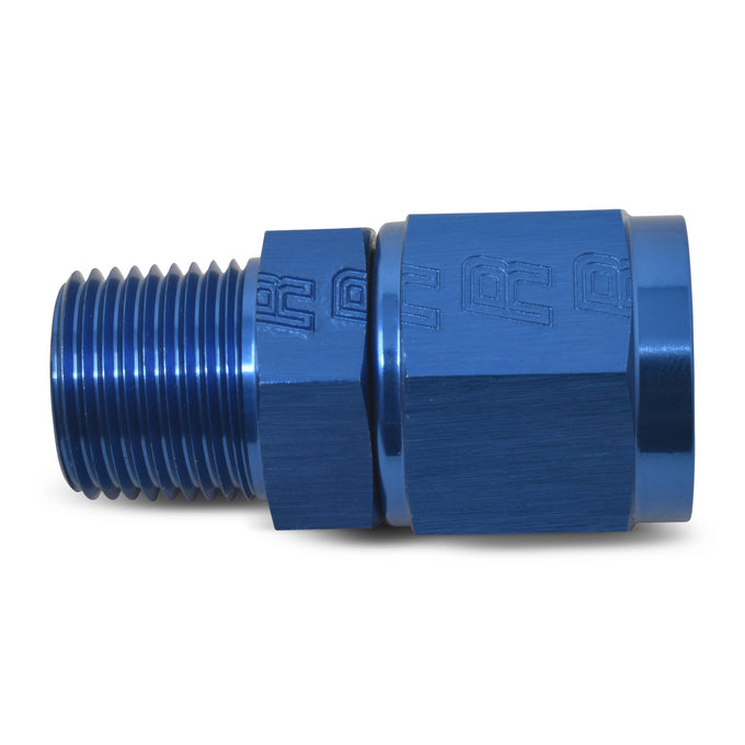 Straight Adapter Fitting <br> -4 AN Straight Female to 1/4in Male NPT