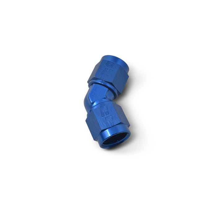 45 Degree Adapter Fitting <br> 45 Degree Feamale AN seivel to female AN swivel