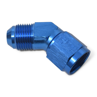 -6AN 45 Degree MaleAN to FemaleAN Fitting <br> -6 AN 45 Degree Male AN to Female AN