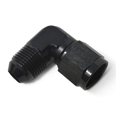 -6AN 90 Degree MaleAN to FemaleAN Fitting <br> -6 AN 90 Degree Male AN to Female AN