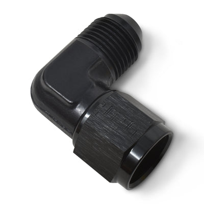 -6AN 90 Degree MaleAN to FemaleAN Fitting <br> -6 AN 90 Degree Male AN to Female AN