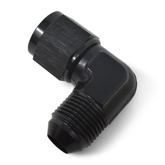 -6AN 90 Degree MaleAN to FemaleAN Fitting <br> -6 AN 90 Degree Male AN to Female AN