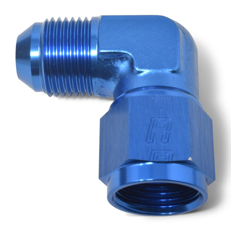 -6AN 90 Degree MaleAN to FemaleAN Fitting <br> -6 AN 90 Degree Male AN to Female AN