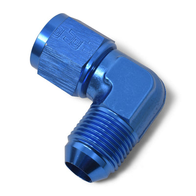 -6AN 90 Degree MaleAN to FemaleAN Fitting <br> -6 AN 90 Degree Male AN to Female AN