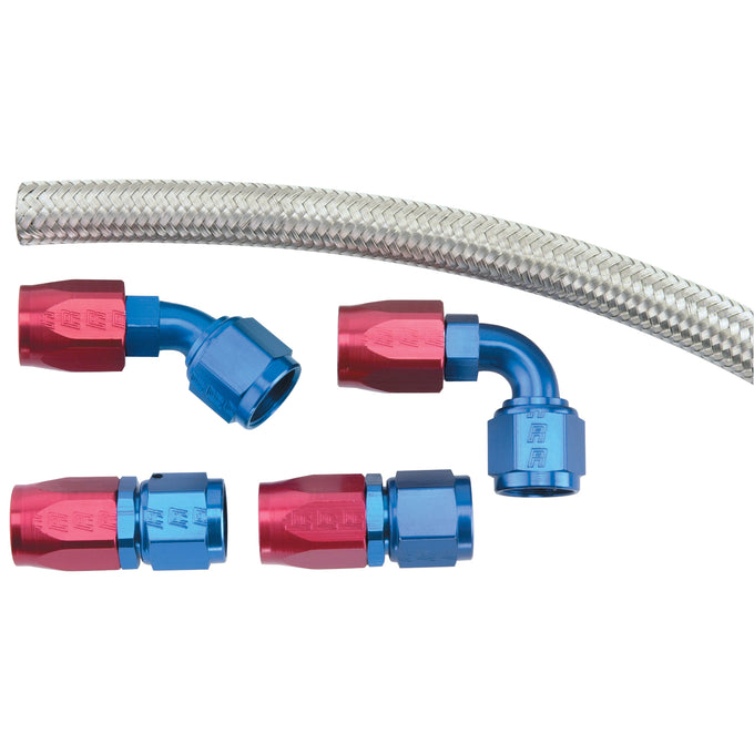 8AN ProFlex Carb Dual Inlet Kit <br> Size: -8 AN