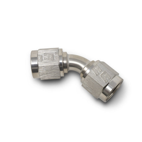 -4AN 45 Degree Coupler Fitting <br> Fitting Size: -4 AN