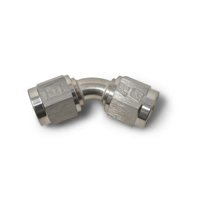 -4AN 45 Degree Coupler Fitting <br> Fitting Size: -4 AN