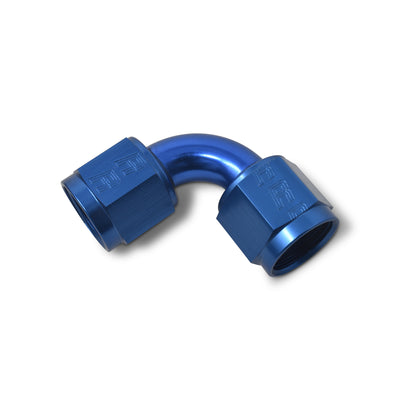 -6AN 90 Degree Coupler Fitting <br> Fitting Size: -6 AN