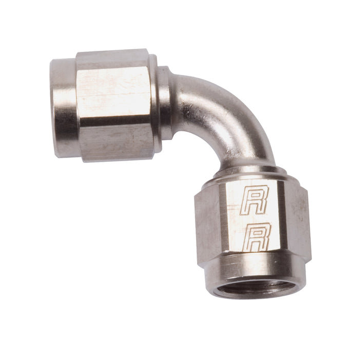 -6AN 90 Degree Coupler Fitting <br> Fitting Size: -6 AN
