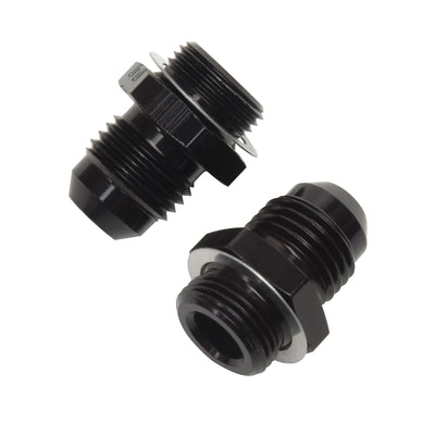 -6AN, 9/16 in -24 Straight Carburetor Fitting <br> Fitting Size: -6 AN, 9/16 in -24