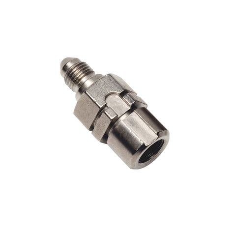 -3AN, 3/8 in -24 Straight Adapter Fitting <br> Fitting Size: -3 AN, 3/8 in -24