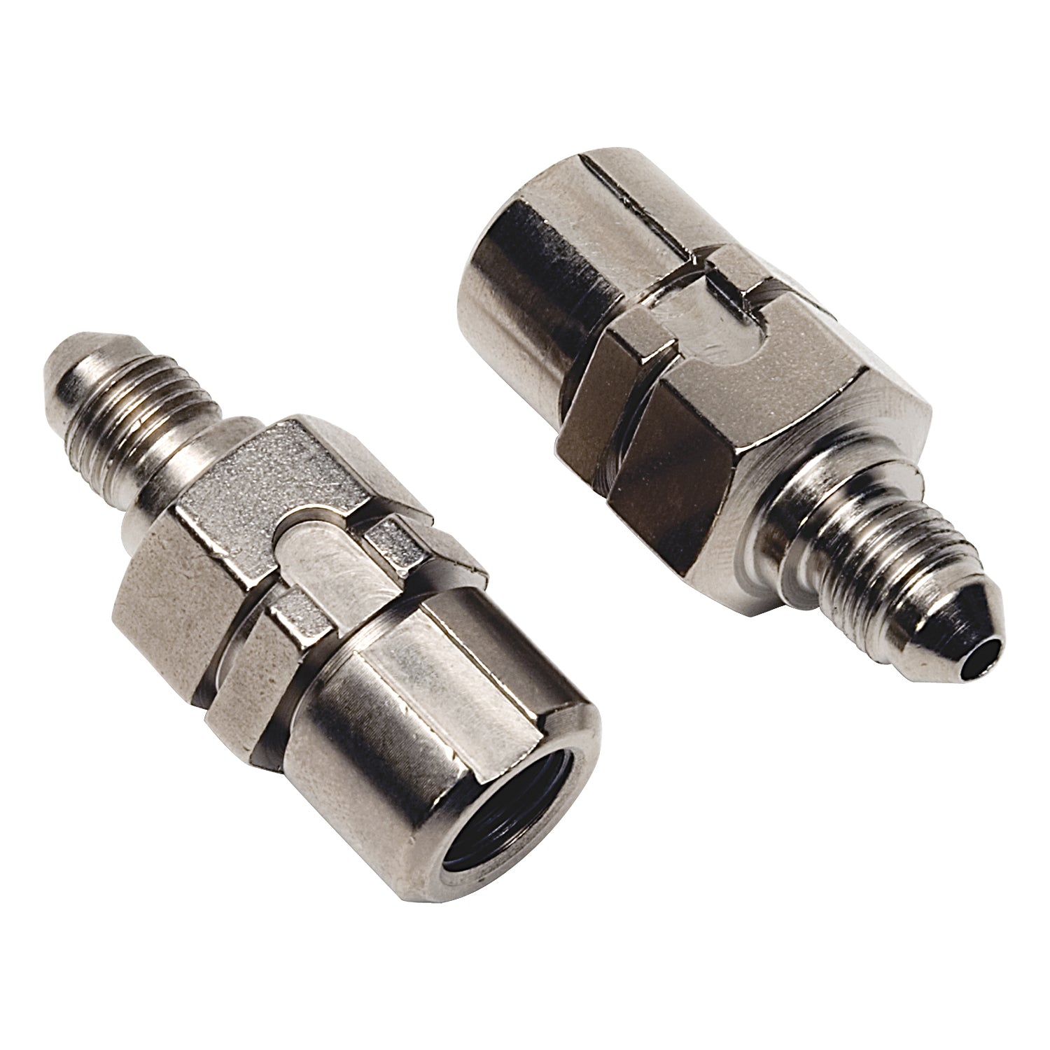 -3AN, 7/16 in -24 Straight Adapter Fitting <br> Fitting Size: -3 AN, 7/16 in -24