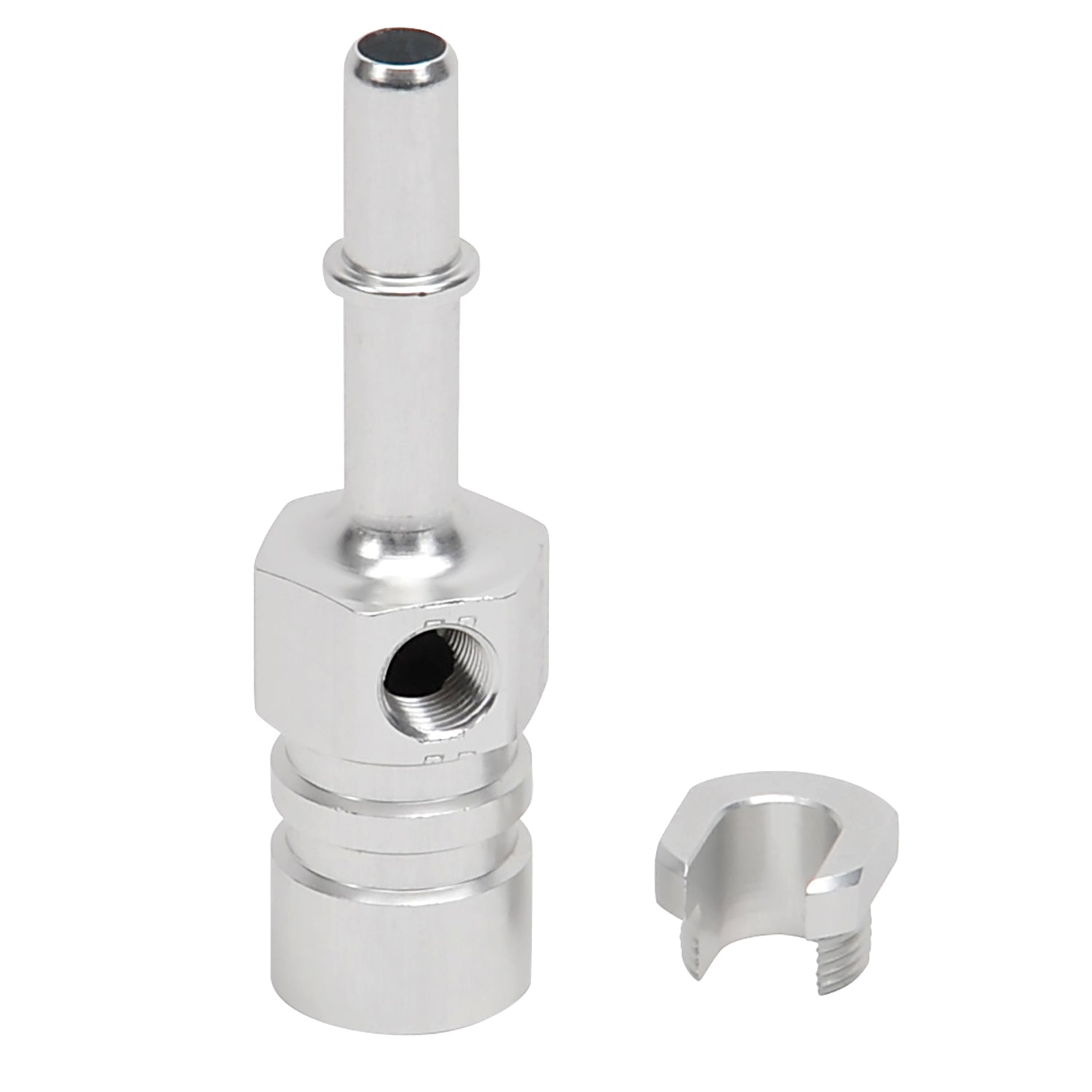 Quick-Disconnect 1/8in NPT Side Port Adapter <br> 3/8 in Quick-Disconnect Male x 3/8 Quick-Disconnect Female