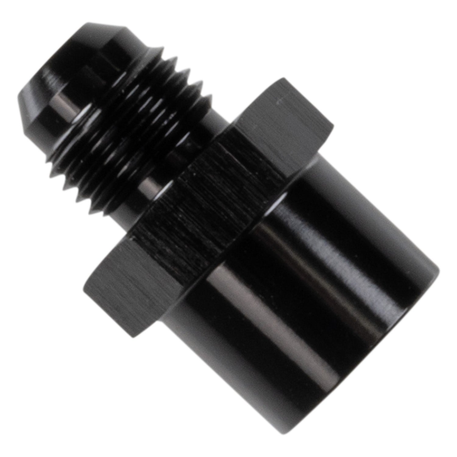 -6AN, 16mm x 1.5 Straight Adapter Fitting <br> Fitting Size: -6 AN, 16mm x 1.5