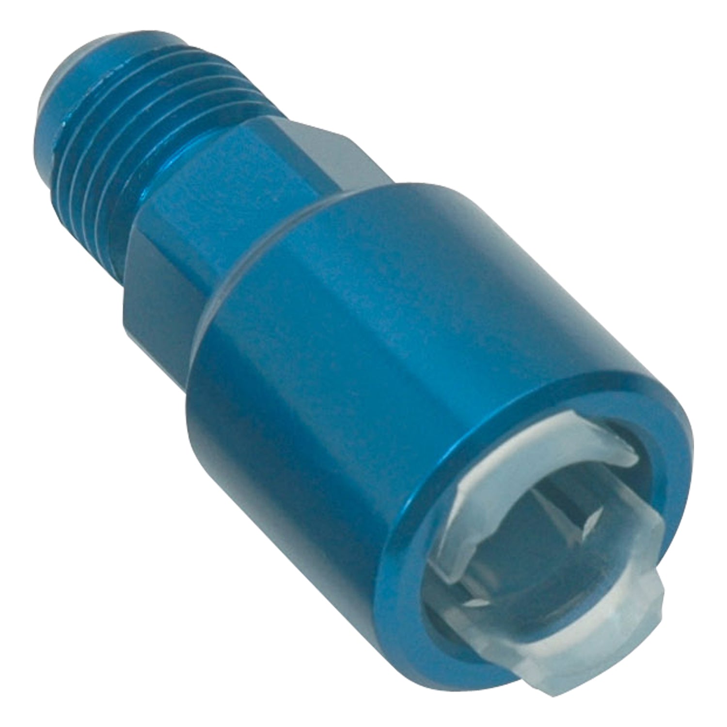 -6AN male to 5/16in SAE quick-disconnect female <br> Fitting Size: -6 AN Male x 5/16 in Female Push-On