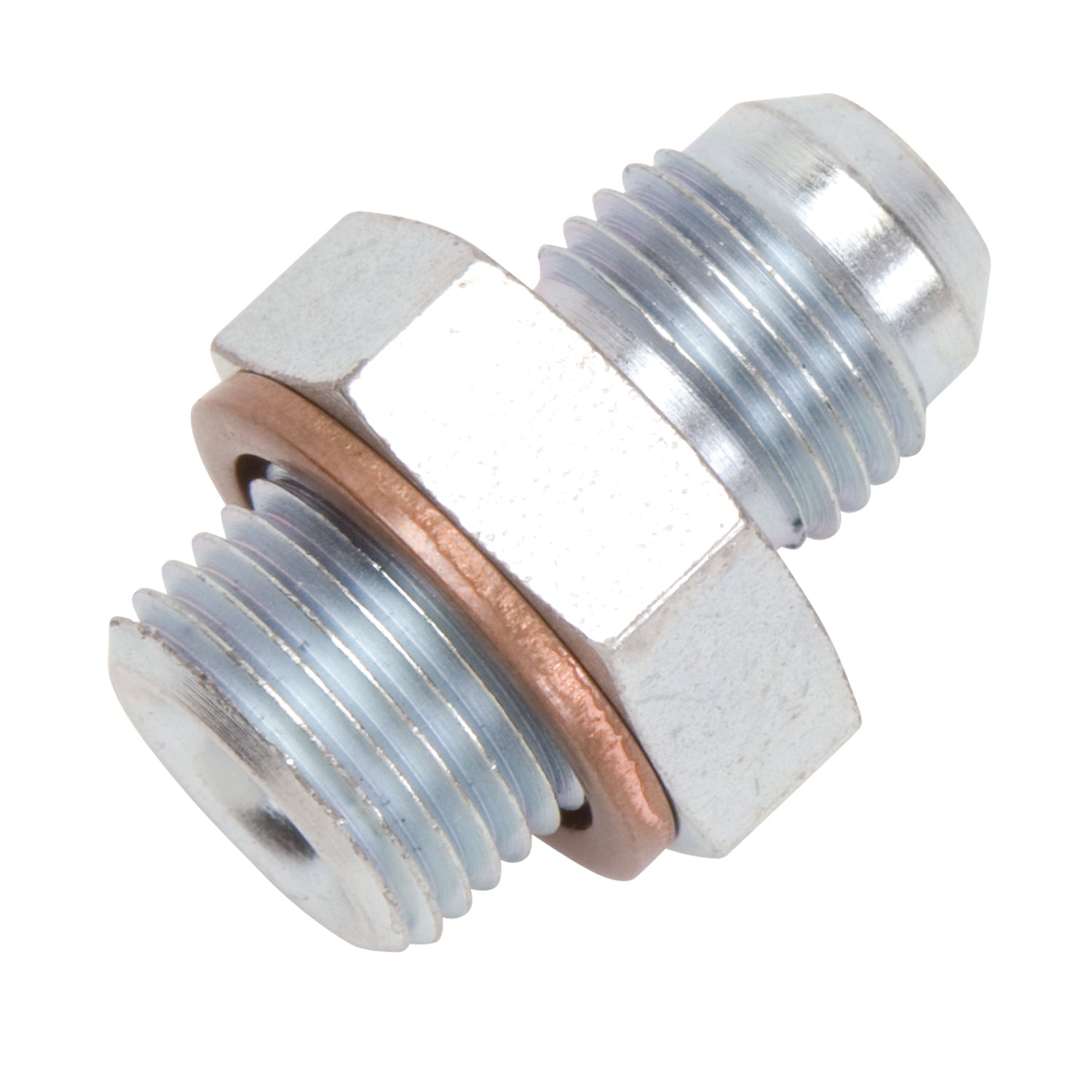 -8AN Carb/Fuel Pump Adapter <br> Fitting Size: -8 AN Male Flare x 5/8 in-18 Male